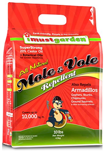 I Must Garden Mole & Vole Repellent: Professional Strength – Twice The Coverage – All Natural Ingredients - Pleasant Scent - 10 Pound